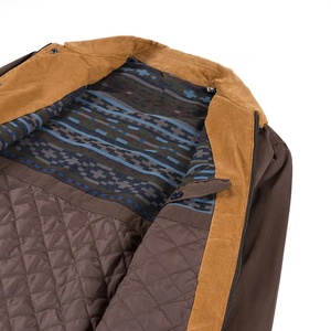 Chaqueta de Trabajo de Lona para Hombre con Cuello de Pana, Diseño Personalizado, Chaqueta Informal para Exteriores, Chaqueta de Trabajo Resistente de Algodón, OEM - Product Image 5