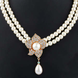 Chase Value Women's Pearl <b>Locket</b> Set-Golden A03339-C - Product Image 2