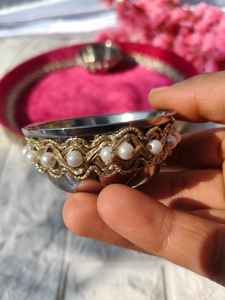 Juego de Thali de Acero y Terciopelo Decorativo para el Hogar, Festival Indio, Artículos de Pooja, Bodas e Ideal para Regalos de Recuerdo - Product Image 4