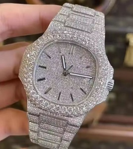 VVS1 Moissanite Diamond Automático Acero inoxidable Reloj de busto completo para adultos Relojes de cuarzo únicos - Product Image 1