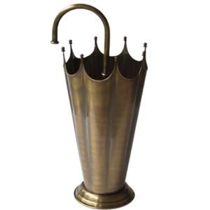 ขาตั้งร่มรูปทรงถังทำจากโลหะสีทองพร้อมดีไซน์ทันสมัยเหมาะสำหรับการตกแต่งบ้านในร่มที่หรูหรา - Product Image 1