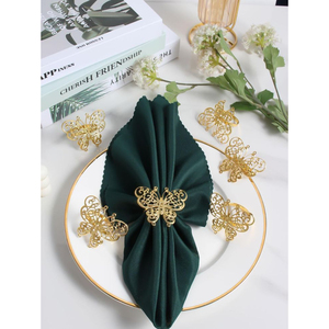 Nuevo Anillo de Servilleta Decorativo de Diseño Moderno, Anillo y Soporte de Servilleta de Metal de Primera Calidad para Decoración de Mesa de Ramadán - Product Image 3
