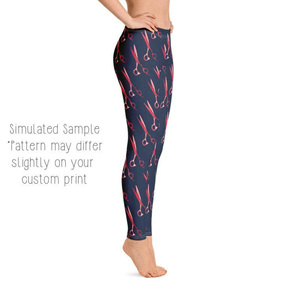 Coiffeur Leggings pour femmes de haute qualité doux léger extensible personnalisable couleur et taille utilisation en salon - Product Image 4