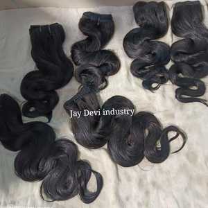 Prix de gros d'usine Bundle de cheveux indiens bruts, 100% extensions de cheveux humains, vendeurs de cheveux bruts cheveux indiens vierges naturels - Product Image 3