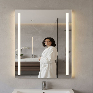 High Selling Cool Wave Sensor Mirror Heater Frameless Polished Edge LED Lighting Multi-Scenario Application - Product Image 5