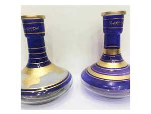 Platillo narguile de cristal egipcio de lujo hecho a mano con técnicas esmeriladas - Product Image 4