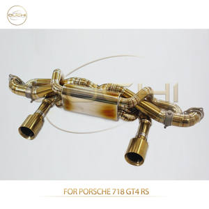 Tubo de Escape de Titanio Ouchi a <span class=keywords><strong>Precio</strong></span> de Mayoreo para <span class=keywords><strong>Porsche</strong></span> 718 GT4 RS, Alto Flujo, Instalación Directa, Piezas de Tuning para Superdeportivos - Product Image 4