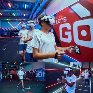 Kinh Doanh mới không dây VR phòng 4 6 8 10 người chơi thực tế ảo realidad nhiều trò chơi VR Arena Shooting Machine - Product Image 4