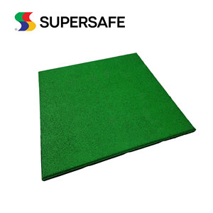 Venta directa de fábrica, baldosas de suelo de goma, alfombrilla de goma resistente a los rayos UV de alta durabilidad para Fitness al aire libre, parque infantil - Product Image 2
