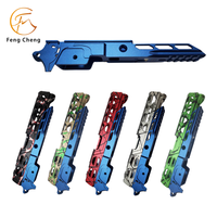 Services de fraisage/perçage CNC personnalisés SQB Taïwan pour alliage d'aluminium/acier inoxydable anodisé, cadre de pièces Tokyo Marui Hi Capa 5.1 ISO