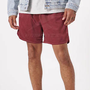 Short de course en maille de polyester respirant à motif uni et décontracté pour hommes vente en gros de shorts - Product Image 2