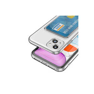 Étui de protection pour carte en silicone transparent de qualité supérieure pour iPhone 13 11Pro XR, coque arrière antichoc, fonction anti-traces de doigts, givrage INS - Product Image 3