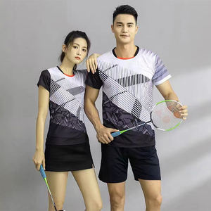 2025 logo personnalisé taille femmes Tennis de Table uniforme Tennis chiffons femmes et hommes Sublimation impression Badminton Jersey - Product Image 2