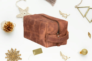 <b>Hanging</b> <b>Toiletry</b> Custom Logo Premium Multifunction Waterproof Leather <b>Men</b> Travel <b>Bag</b> - Product Image 5