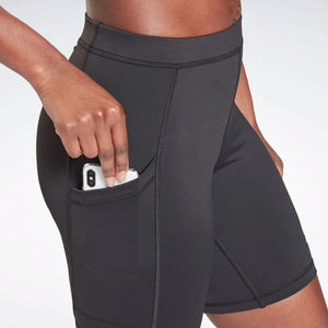 Personnalisé Femmes Haute Qualité Élastique Taille Haute Gym Athlétique Yoga Shorts Fitness Workout 2024 Noir Compression Biker Shorts - Product Image 4