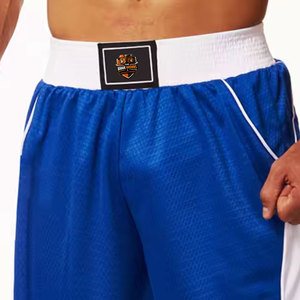 Pantalones Cortos Profesionales de Kickboxing para Hombre, Estilo Tailandés, para Entrenamiento de MMA y Gimnasio, Ligeros, Ecológicos, Cintura Elástica, Poliéster Resistente - Product Image 5