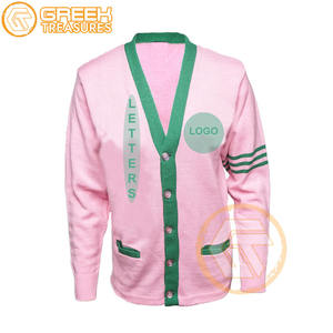 Customized Alpha | Kapa Acrylic Embroidered <b>Cardigan</b> Sorority High Quality Greek Apparel <b>Women</b> Breathable Sweaters <b>Cardigans</b> - Product Image 4