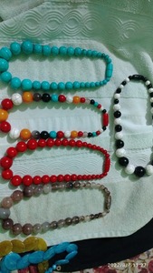 สร้อยคอเรซินทำมือคุณภาพสูงสร้อยคอแฟชั่นสวยสำหรับผู้หญิงสร้อยคอลูกปัดโซ่วัสดุไม้ขัดเงาของขวัญโดยตรงจากอินเดีย - Product Image 2