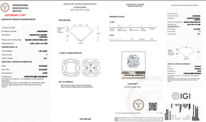 F Color VS1-cojín de diamante Labgrown, tamaño 1.59Ct, Diamante HPHT-CVD, joyería, Diamantes Sueltos - Product Image 5