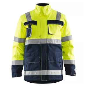 Chaquetas de seguridad de alta visibilidad personalizables 2025 reflectante de alta calidad de manga larga de trabajo de seguridad use su propia marca - Product Image 1