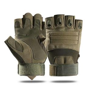 Demi-doigt course cyclisme équipement de protection Motocross sport gants à écran tactile en cuir - Product Image 1