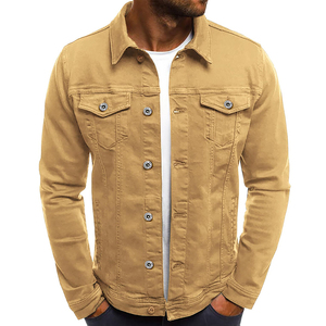 Chaqueta Vaquera de Invierno para Hombre de Alta Calidad y Bajo Precio, Fabricada Directamente en Fábrica, 100% Algodón, Casual, Ajustada, Transpirable y Resistente al Viento - Product Image 1