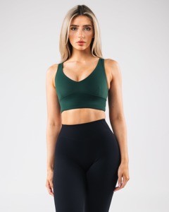 Haut de soutien-gorge de yoga sans fil respirant de couleur unie pour femmes Gym Sports Pilates Running Eco-Friendly Y-Back Fitness Vest - Product Image 1