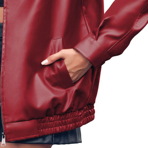 Chaquetas de mujer 2025 moda nueva llegada chaqueta de cuero Bomber Mujer suave cómodo ligero Premium genuino - Product Image 5