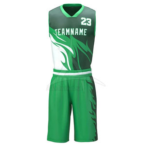 Uniforme de Baloncesto Sublimado Personalizado para Equipos Deportivos Adultos, Transpirable, 100% Poliéster, Conjuntos para Adultos - Product Image 1