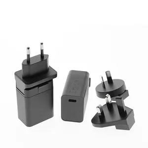 US EU UK AU Plug Dapat Dipertukarkan 18W 20W 30W PD Pengisi Daya Cepat Aksesori Ponsel USB Type-c Port untuk Iphone 11 12 13