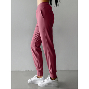 Comodi pantaloni da Jogger da donna con cintura elastica traspirante stile Hip Hop a gamba larga dritta o stropicciata - Product Image 3