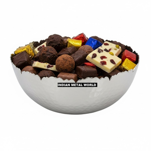 Tazón de Chocolate de Metal Dorado de Calidad Superior, Diseño Elegante, Tazón Decorativo para Servir Dulces y Postres, para Regalos Festivos y Eventos - Product Image 4
