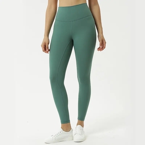 Leggings de Yoga de Compression respirants à taille haute élastique solide pour Fitness Ladies Gym Workout 100% Polyester OEM Couleurs personnalisées - Product Image 6