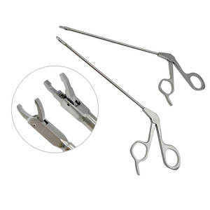 2 pièces Instruments chirurgicaux orthopédiques manuels pour arthroscopie du genou, qualité allemande, certifiés CE, en acier inoxydable, Pince à suture et Passe-suture - Product Image 1