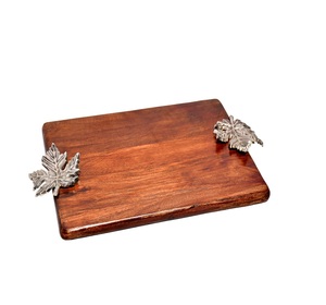 Plateau de service en bois le plus vendu fait à la main plateau de table dernier arrivage plateau de service en bois indien classique décoratif fait à la main - Product Image 1