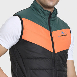 2025 Color sólido Casual hombres Puffer chaleco Streetwear nueva moda a prueba de viento hombres Puffer chaleco para adultos - Product Image 5
