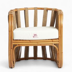 Chaise longue moderne en rotin et jonc de mer Chaise en rotin Chaise en rotin pour meubles de salon fabriquée au Vietnam - Product Image 2