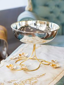 Frutero decorativo moderno elegante con base de mármol, cuenco de lujo decorativo dorado para servir, cuenco indio para servir frutas de diseñador barato - Product Image 6