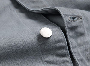 Veste en jean pour homme, style tendance de la rue, coupe ajustée, personnalisable, logo personnalisé sur le devant, imperméable, respirante - Product Image 6