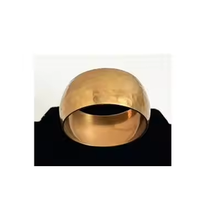 Bracelets en laiton de forme ronde, faits à la main, durables, bijoux de mode modernes pour femmes, bracelet en or de haute qualité - Product Image 4