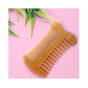 Peine de cuerno pulido artesanal, herramienta de aseo ecológica para hombres y mujeres, estilo suave duradero, Estilo clásico - Product Image 2