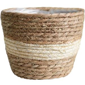 Jardinière en jonc de mer Panier Pots de plantes naturelles Conteneurs Décor incroyable Jardinière Donner un aspect naturel attrayant Votre maison et votre jardin - Product Image 3