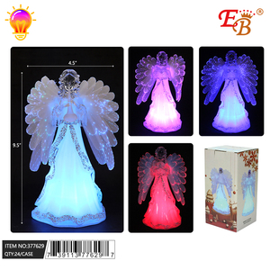 9.5 \ "angelo di natale statuina con luce 24 pz Per CS - Product Image 1