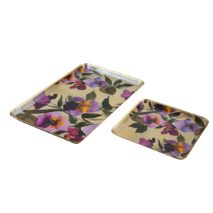 Plateau de service en métal de finition émaillée au design élégant de style unique pour hôtels restaurants maison cuisine autres événements à bas prix - Product Image 2