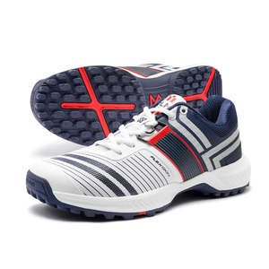 Chaussures de cricket et de gazon SOLM8 S8 3.0 pour l'été, respirantes, antidérapantes, à lacets, options de couleurs blanc/bleu marine - Product Image 3