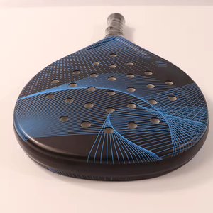 Fabricante profesional 2025, recién llegados, tecnología mejorada, altamente elástica, duradera, logotipo personalizado, raqueta de Pádel de fibra de carbono - Product Image 4