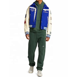 Unisex Cotton Varsity <b>Jackets</b> Custom Designer Logo Casual Baseball Coat Wholesale <b>Canvas</b> Letterman <b>Jacket</b> - Product Image 5