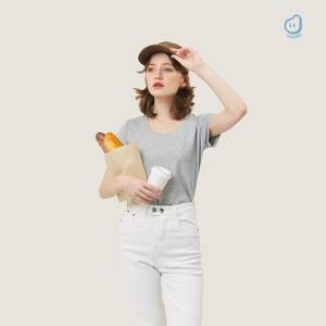 Camiseta de Mujer de Alta Calidad, Ecológica, de Modal, Corte Ajustado, con Diseño Personalizado, Impresión y Bordado, Hecha en Tailandia - Product Image 6