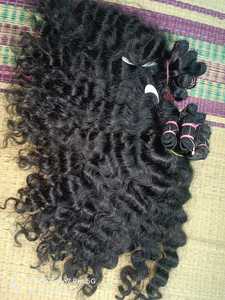 Extensions de cheveux tissés 100% cheveux humains Remy indiens de haute qualité, cheveux bruts non traités provenant des temples du sud de l'Inde - Product Image 6