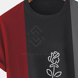 T-shirts pour hommes respirants, écologiques, à séchage rapide, faible MOQ, logo personnalisé, design uni, 220 grammes polyester/coton, vente en gros - Product Image 4